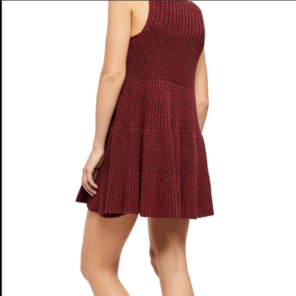 Free People Waterfall Ruffle Sweater Swing Dress - Picture 5 of 13